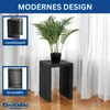 DanDiBo Lamellenhocker Hocker Metall Schwarz Eckig BASE Produktbild-Vorschau 3