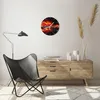 Wanduhr - Rund - Glasuhr - Instrument Flammen Saiten - Produktbild-Vorschau 6