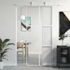 vidaXL Drzwi przesuwne białe 90x205 cm szkło hartowane i Podgląd zdjęcia produktu 1