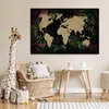 MuchoWow® Poster Weltkarte - Blätter - Dschungel 120x80 cm Produktbild-Vorschau 7