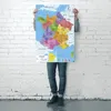 Carte De France 2017 Poster Karte von Frankreich 2017 61 x Produktbild-Vorschau 4