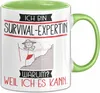 Survival-Expertin Tasse Geschenk Ich Bin Survival-Expertin Produktbild-Vorschau 1