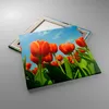 Bild auf Leinwand - Leinwandbild - Tulpe Blume blauer Produktbild-Vorschau 2