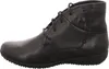 A side view of a black leather bootie. Produktbild-Vorschau
