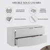 Rodan | Armoire salle bain 120 cm | Blanc Mat - Bois | Voir les images du produit 2