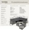tectake Rattan Lounge Barletta - Polyrattan Sitzgruppe mit Produktbild-Vorschau 7