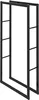 A black metal firewood rack. Produktbild-Vorschau