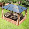 Zahradní altán 3x4 m ve vzhledu dřeva - Hardtop s Náhled obrázku produktu 4