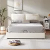 Lit rembourré 'Lunner' lit double avec matelas et coffre de Voir les images du produit 2