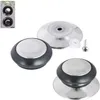 Two pot lid knobs and a pot lid base are displayed on a white background, along with a screw and a washer. Podgląd zdjęcia produktu