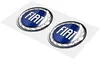 Fiat 3D Aufkleber 1 Logo Blau, Größe 12 mm, 2 Stücke Produktbild-Vorschau 2