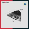 KOTARBAU® Rastrello per Foglie Plastica 45cm Nero Rastrello Anteprima dell’immagine prodotto 3
