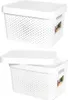 Úložný box Infinity s vekom biely bodky 17 l Náhľad obrázku produktu 13