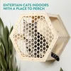 Navaris Katzen Kletterwand 4er Set - Katzenkletterregale Produktbild-Vorschau 2