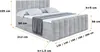 ALTDECOR Boxspringbett mit Fußteil, H4 Matratze und Topper Produktbild-Vorschau 6