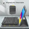 A tablet with a detachable keyboard case is displayed on a surface, with a close-up inset showing the keyboard detail. Produktbild-Vorschau
