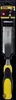 A Stanley Dynagrip chisel is shown in its retail packaging against a black background. Voir les images du produit
