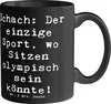 Mr. & Mrs. Panda Tasse Spruch Schach Sport - Schwarz - Produktbild-Vorschau 1