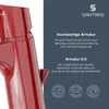 SANTRAS® Waschtischarmatur mit Zugstange in Rot (RAL 3003) Produktbild-Vorschau 2