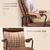 IWMH Fauteuil de direction en cuir PU, chaise de bureau Voir les images du produit 3