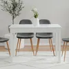 finori Esstisch Capri 81C weiß rechteckig Produktbild-Vorschau 2