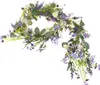 Romantische Lavendel Blumengirlande Deko Lila Rosa Weiß Produktbild-Vorschau 4