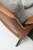 Zweisitzer Sofa 2 Sitzer Stoff Orange Modern Design Produktbild-Vorschau 1
