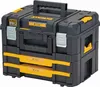 A black and yellow DeWALT T-STAK combo tool box with two drawers is shown against a white background. Anteprima dell’immagine prodotto