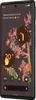 A Google Pixel 6 smartphone is shown in a vertical orientation, displaying its home screen with various widgets and app icons. The background features a floral wallpaper. Produktbild-Vorschau