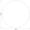 vidaXL Tischdecke Rund Weinrot Ø 140 cm Polyester Produktbild-Vorschau 7