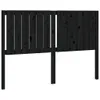 vidaXL Kopfteil Schwarz 145,5x4x100 cm Massivholz Kiefer -  Produktbild-Vorschau 3