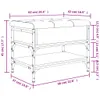 vidaXL Lavica na topánky sivá Sonoma 62x42x45 cm Materiál Náhľad obrázku produktu 7