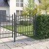 vidaXL Brána do plotu EMMEN 100 x 100 cm, ocel s práškovým Náhled obrázku produktu 3