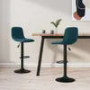 Barhocker Blau Samt 42,5 x 45 x (84-105) cm drehbar mit Produktbild-Vorschau 2