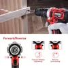 Perceuse-visseuse sans fil TEENO 20V, 2x 2.0 Ah batterie, Voir les images du produit 4