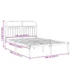 Design Bettgestell mit Kopfteil Metall Schwarz 140x190 cm, Produktbild-Vorschau 8