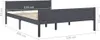 vidaXL Lit en pin massif gris 120x200 cm Voir les images du produit 11