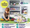 DEUBA® 6x Boîte de rangement 60L en plastique transparent Voir les images du produit 2