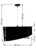 Lampa wisząca SHAPELESS czarna/szara/złota Podgląd zdjęcia produktu 7