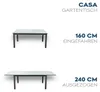 HOME DELUXE - Gartentisch CASA - schnell ausziehbar 160 - Produktbild-Vorschau 5