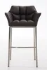 Barhocker HLO-CP1 E mit 4-Fuß Gestell  braun Produktbild-Vorschau 2
