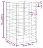 vidaXL Gabionové vyvýšené záhony 3 ks 30x30x50 cm železo Náhled obrázku produktu 8