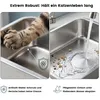 Katzentoilette Groß Katzenklo Edelstahl 44.5x34.5x14.5cm, Produktbild-Vorschau 4