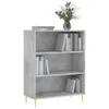 Bücherregal Betongrau 69,5x32,5x90 cm Holzwerkstoff Produktbild-Vorschau 3