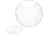 A transparent plastic hamster ball and its lid are shown against a white background. Produktbild-Vorschau