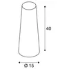 SLV Leuchtenschirm FENDA Ø15cm konisch Lampenschirm Textil Produktbild-Vorschau 5