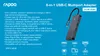 Rapoo UCM-2004, USB Typ-C, HDMI, RJ-45, USB 3.2 Gen 1 (3.1 Náhľad obrázku produktu 8