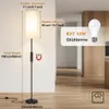 LED Stehleuchte mit Leinenschirm Dimmbar Stehlampe mit Produktbild-Vorschau 7
