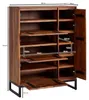 FineBuy Scarpiera in legno massello di sheesham 88x120x40 Anteprima dell’immagine prodotto 3