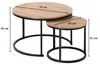 CALICOSY - Lot de 2 Tables Basses Gigognes Rondes L70 cm - Voir les images du produit 5